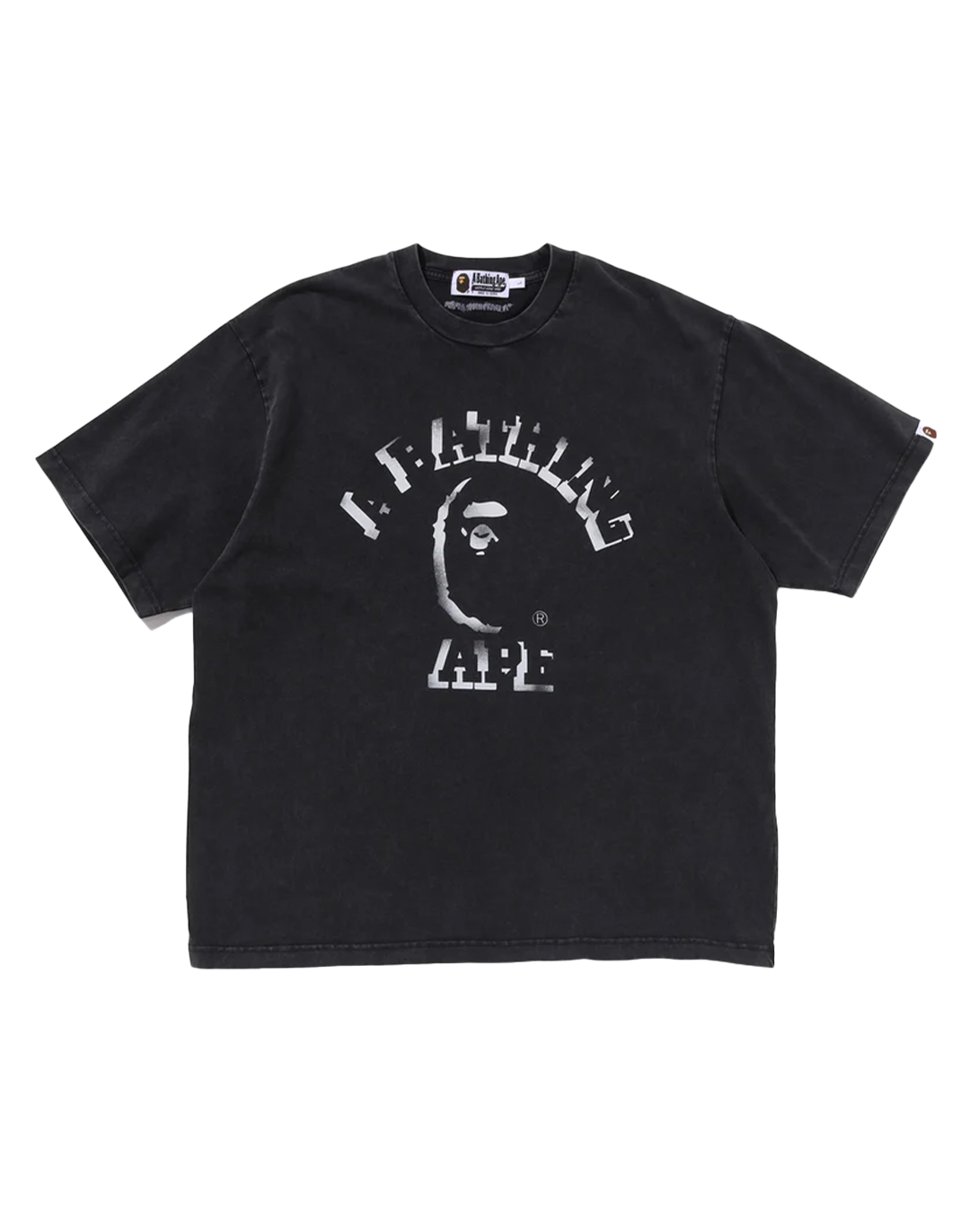 BAPE - Spray Print Garment Dye College T-shirt