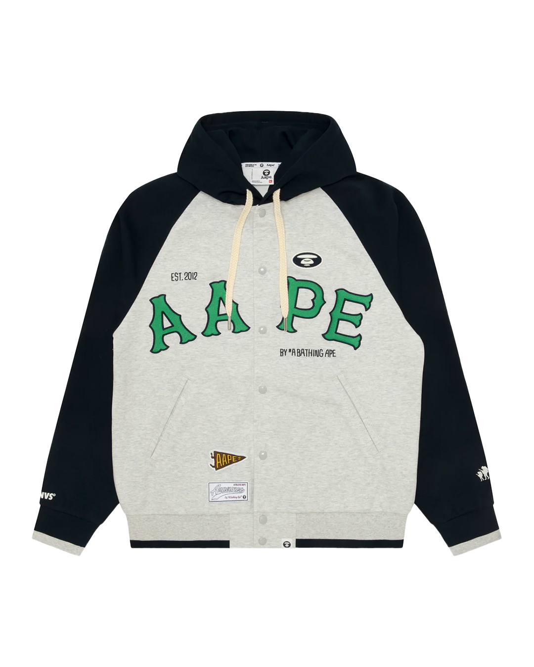 AAPE - Gray & Navy Zip Up Jacket