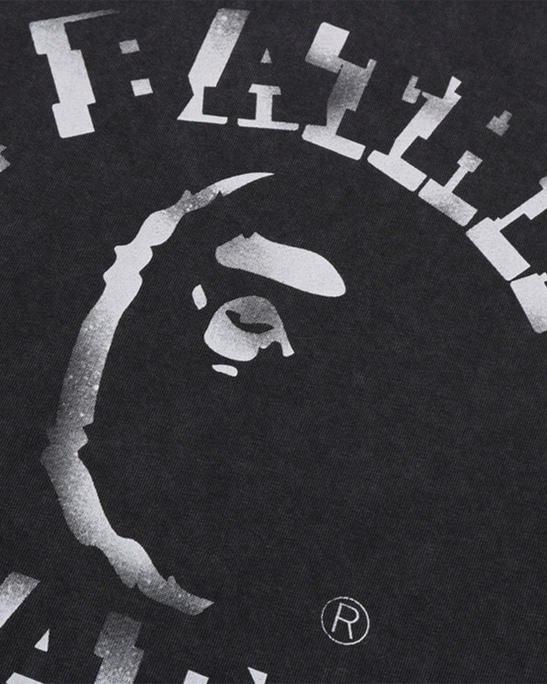 BAPE - Spray Print Garment Dye College T-shirt