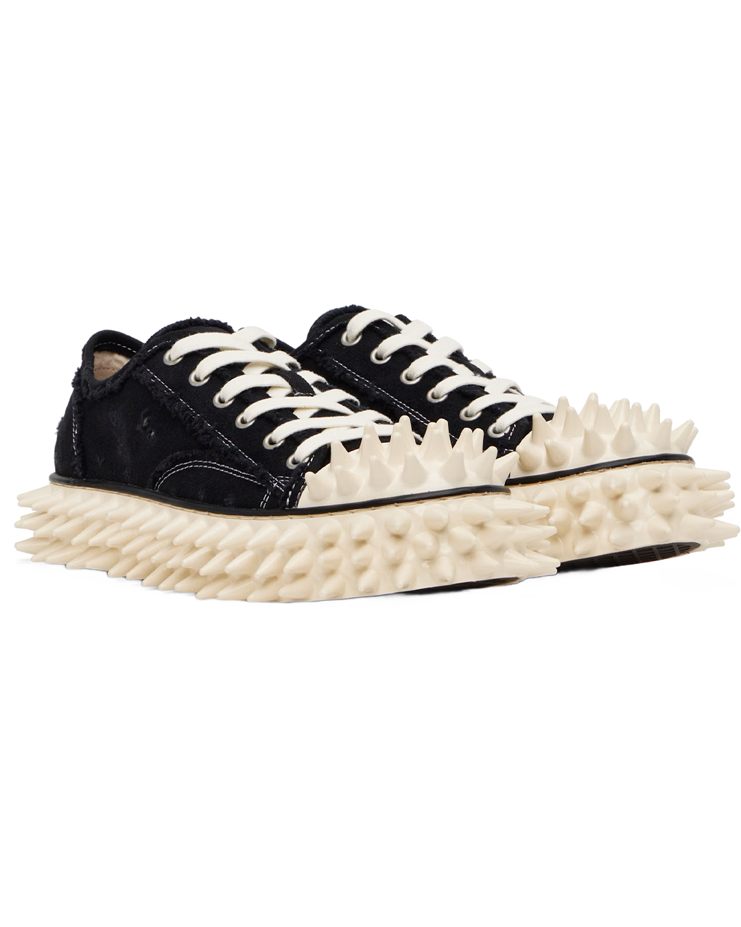 doublet - Spiky Canvas Black Sneakers