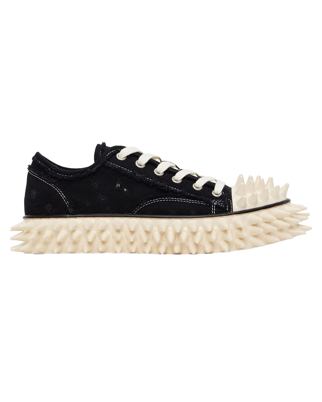 doublet - Spiky Canvas Black Sneakers
