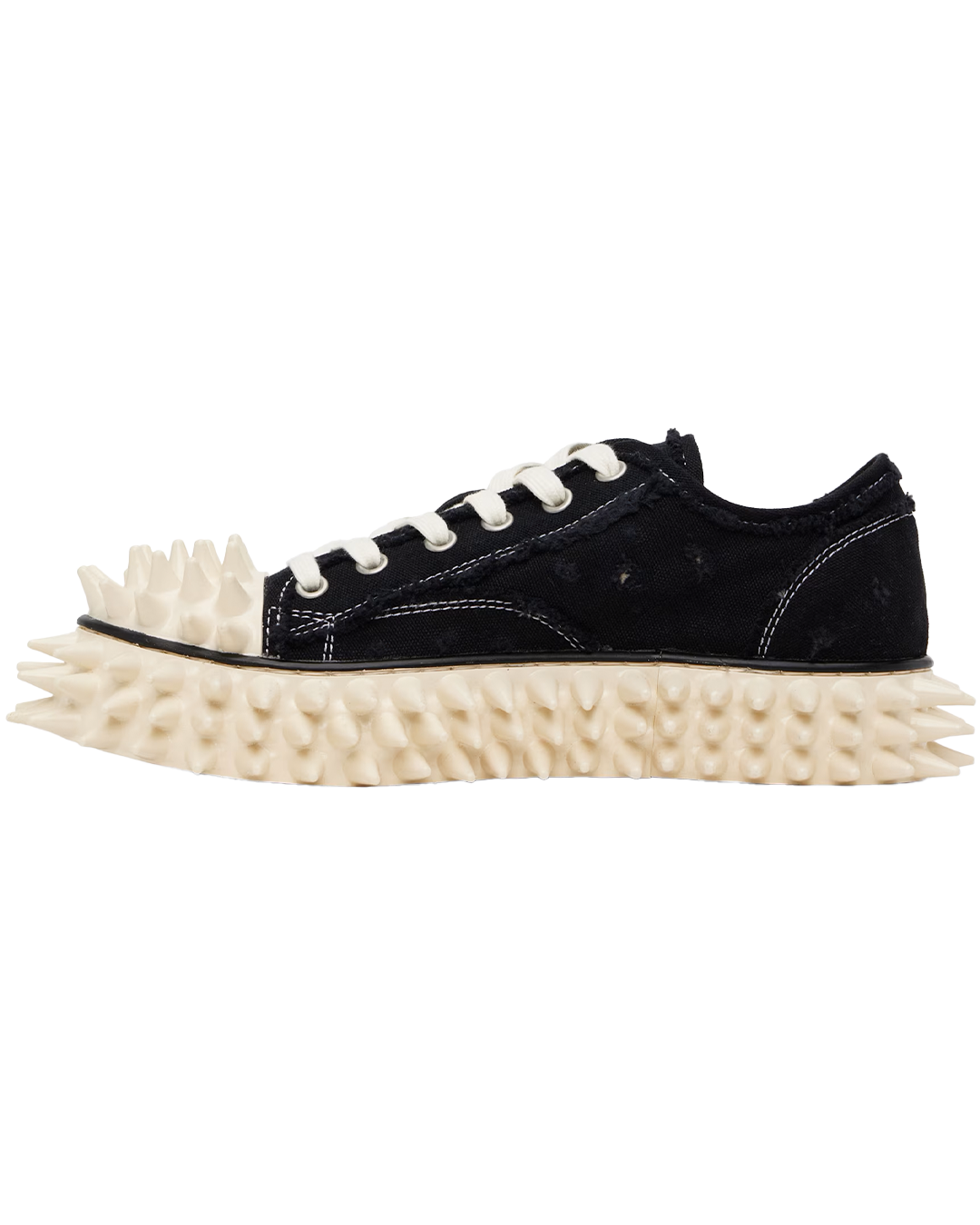 doublet - Spiky Canvas Black Sneakers