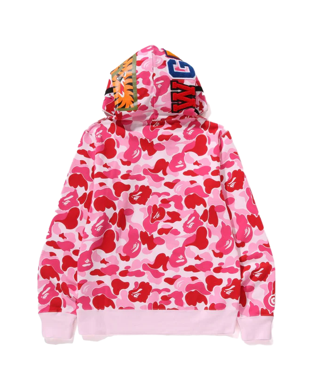 BAPE - Pink ABC Camo Shark Half Zip
