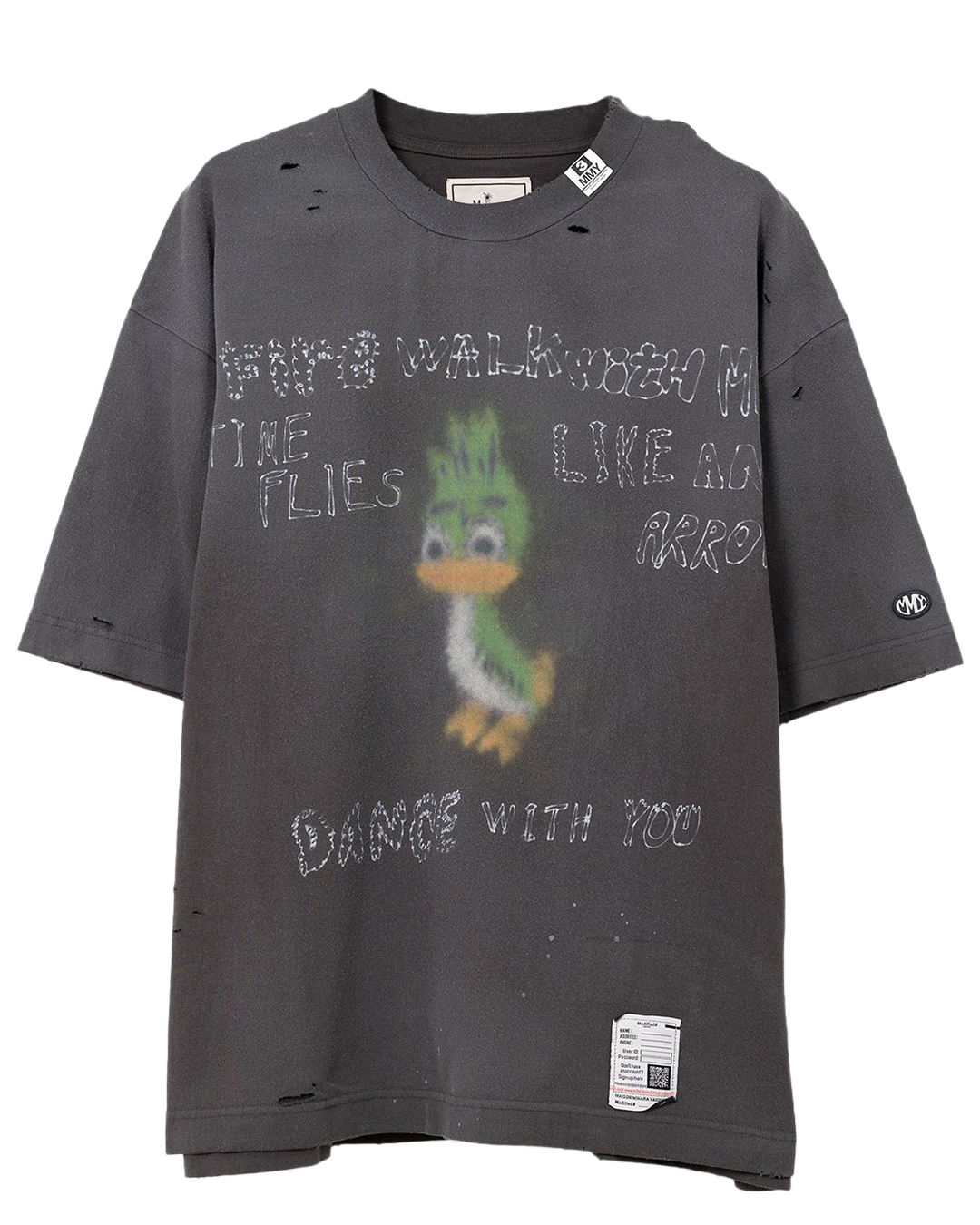 Maison MIHARA - Leon Print Distressed T-shirt