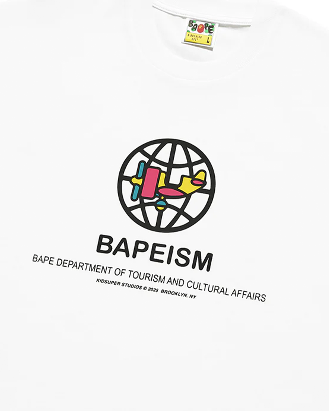 BAPE X KIDSUPER - BAPEISM LOGO TEE