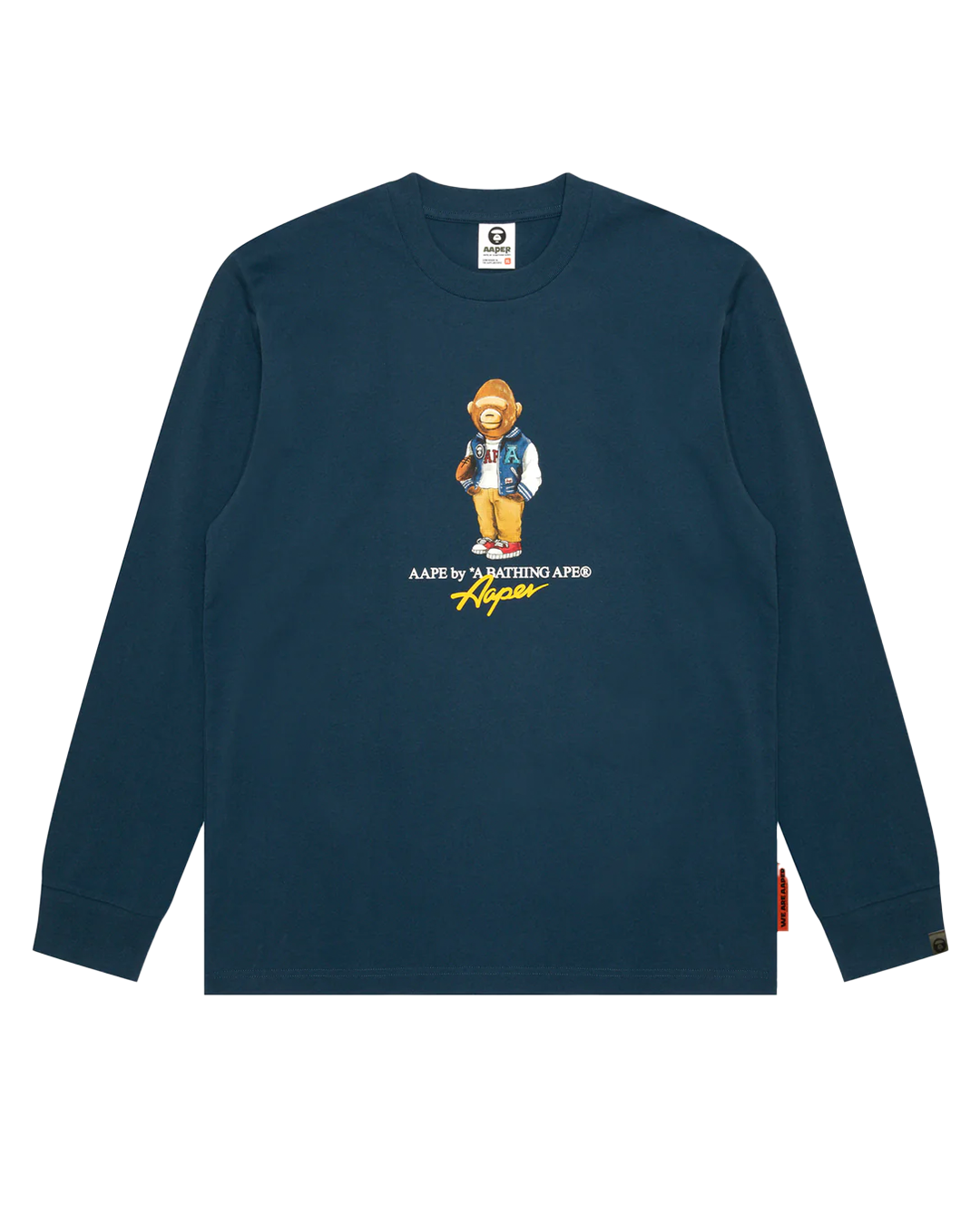 AAPE - Navy Long Sleeve T-shirt