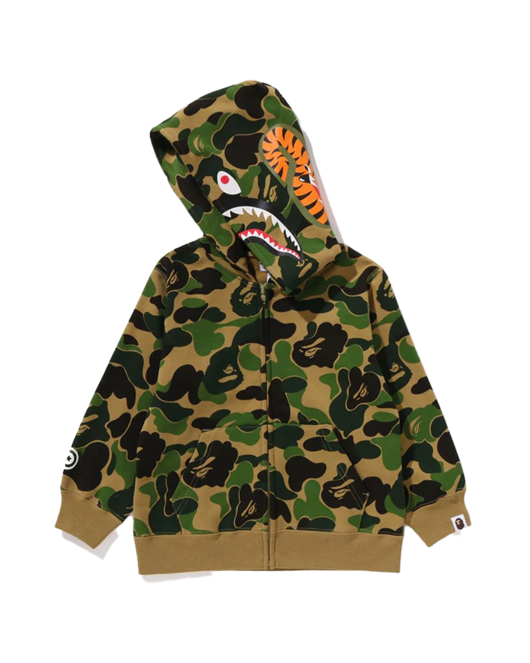 BAPE - Green ABC Camo Shark Full Zip