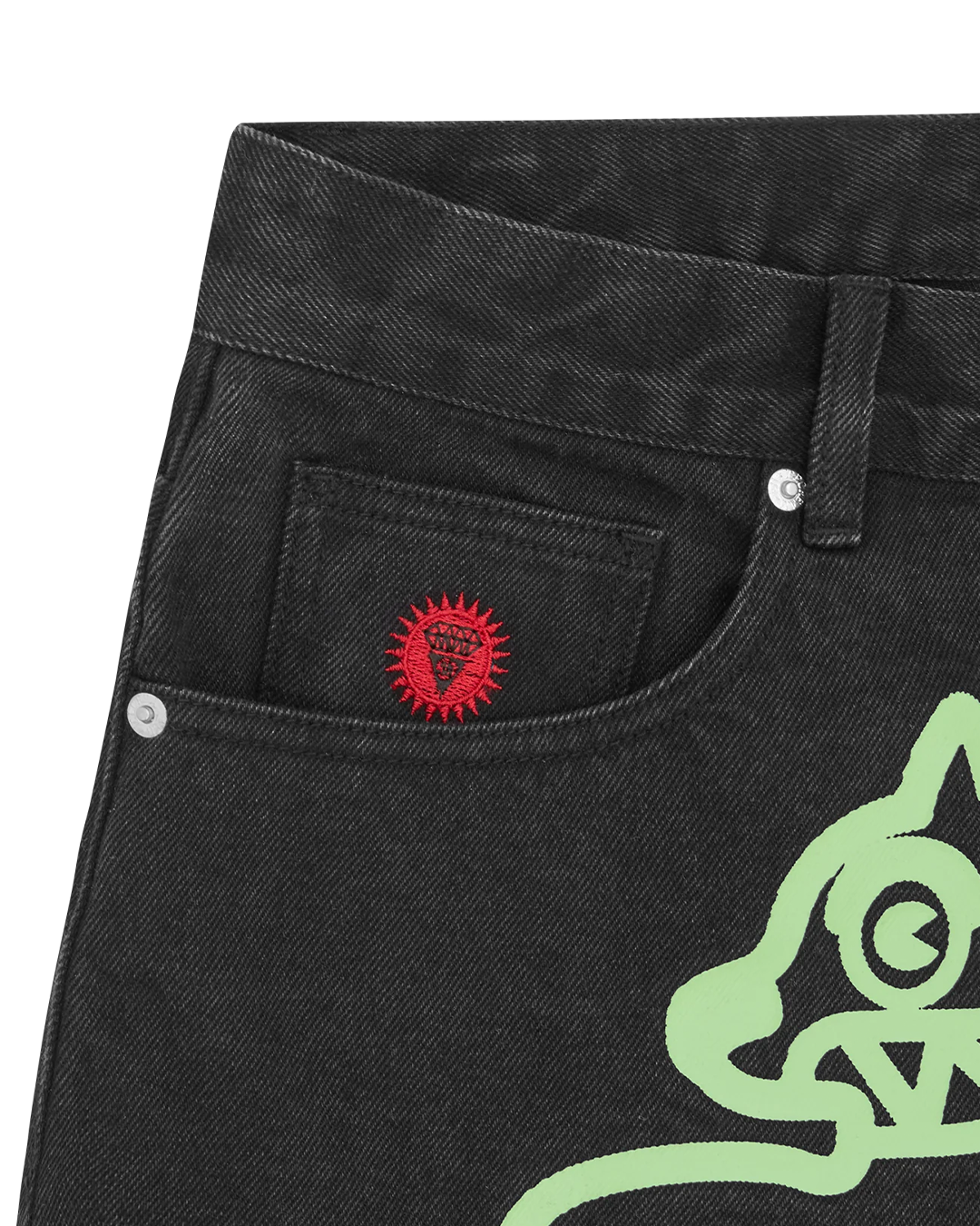 ICECREAM - Running Dog Denim Shorts