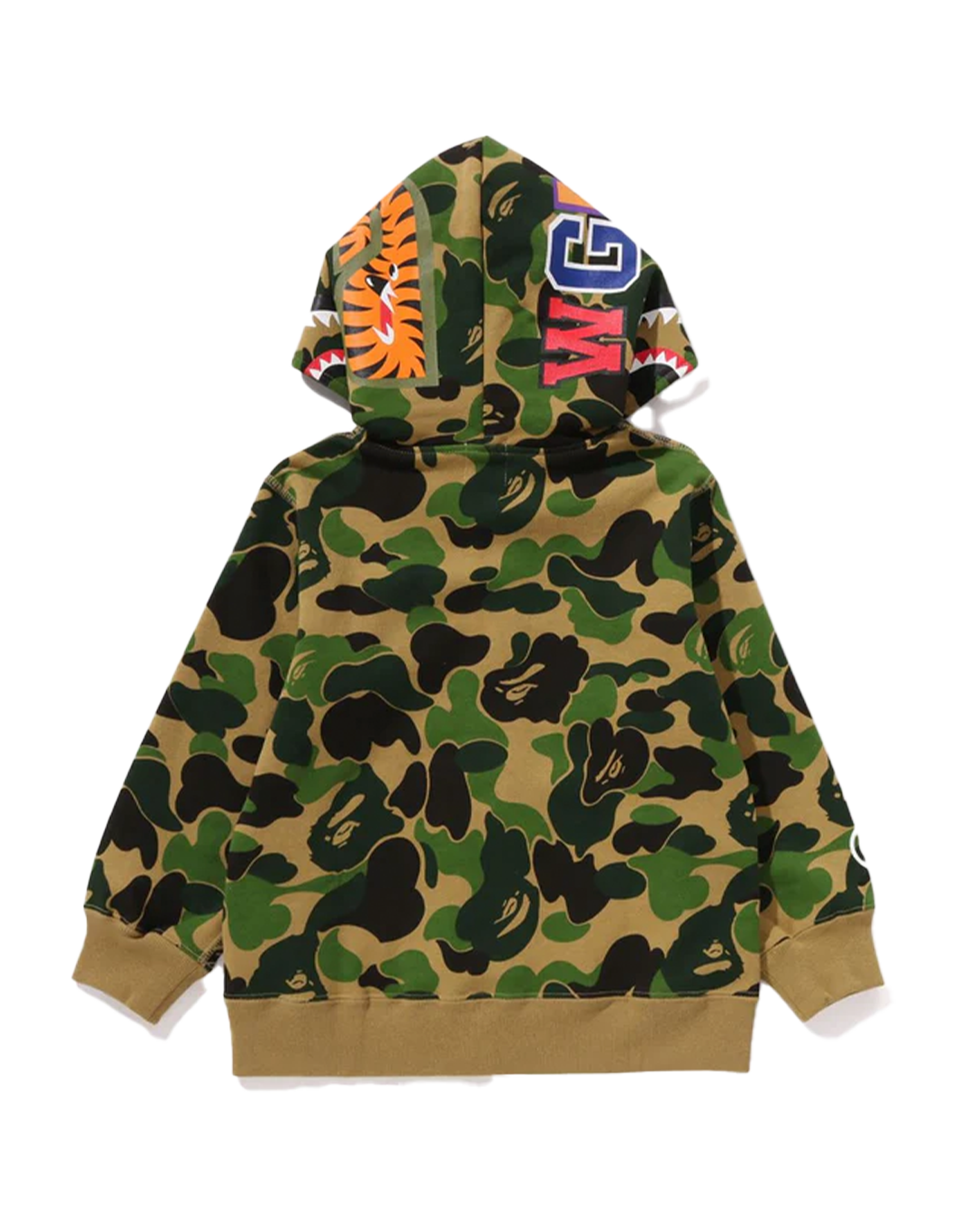 BAPE - Green ABC Camo Shark Full Zip