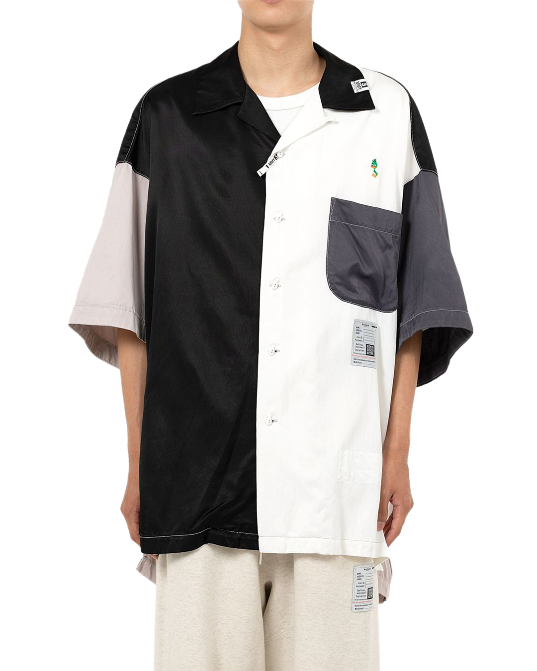 Maison MIHARA - Crazy Pattern Short-Sleeve Shirt