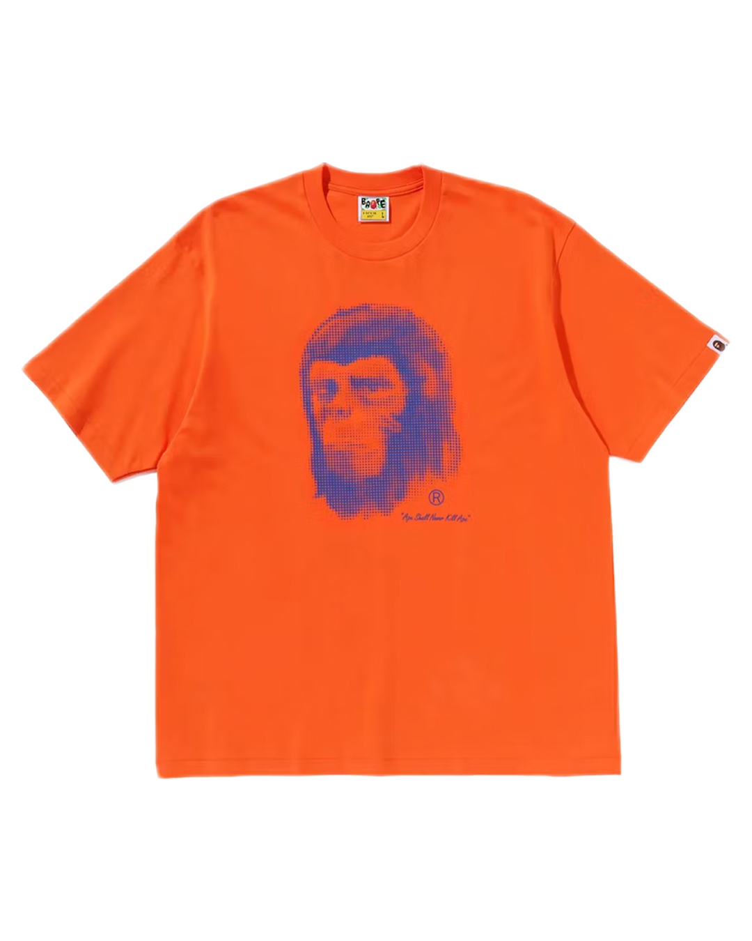 BAPE - Orange Comic Ape Head T-shirt