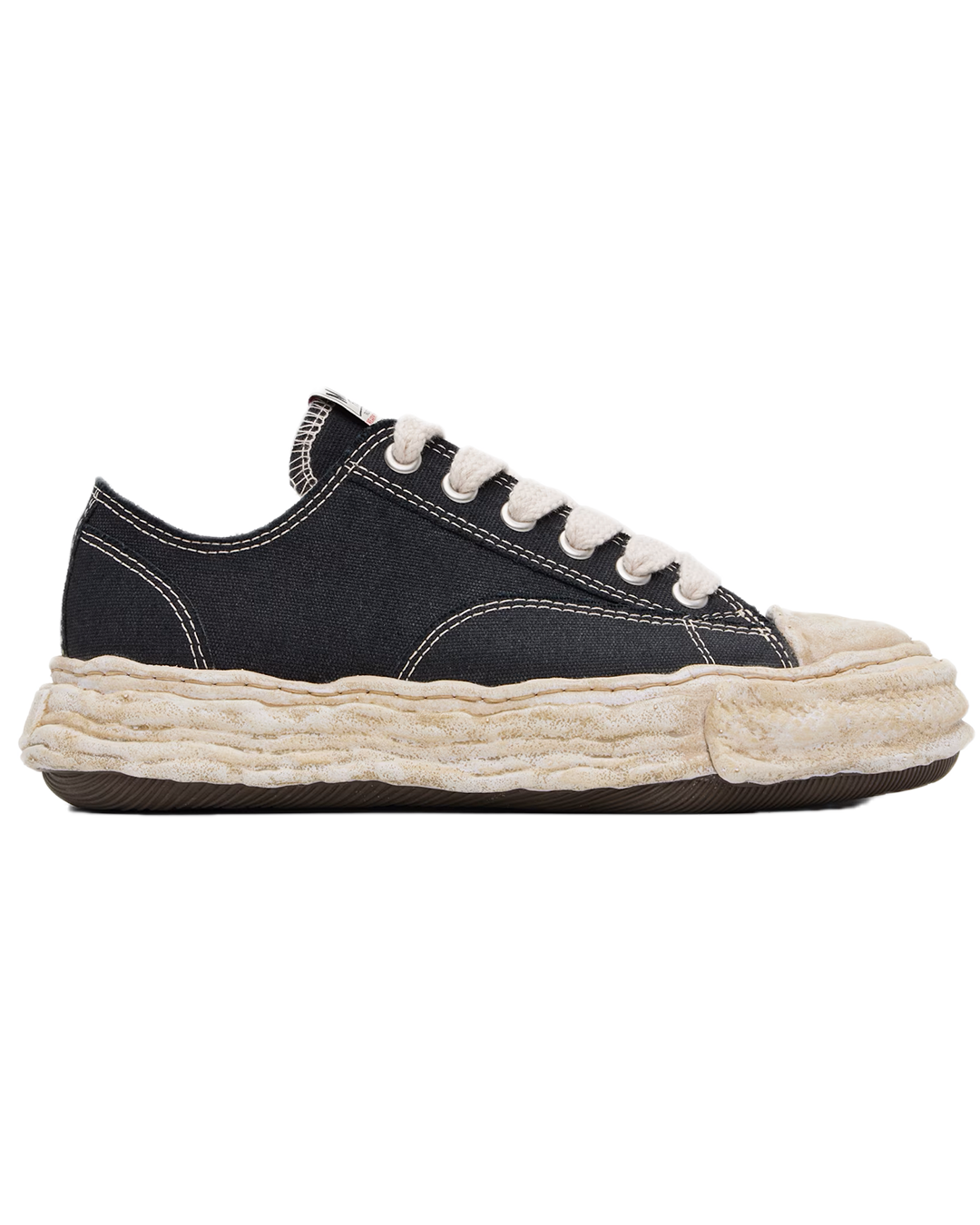 Maison MIHARA - 'Peterson23' OG Sole Garment Dyed Canvas Black
