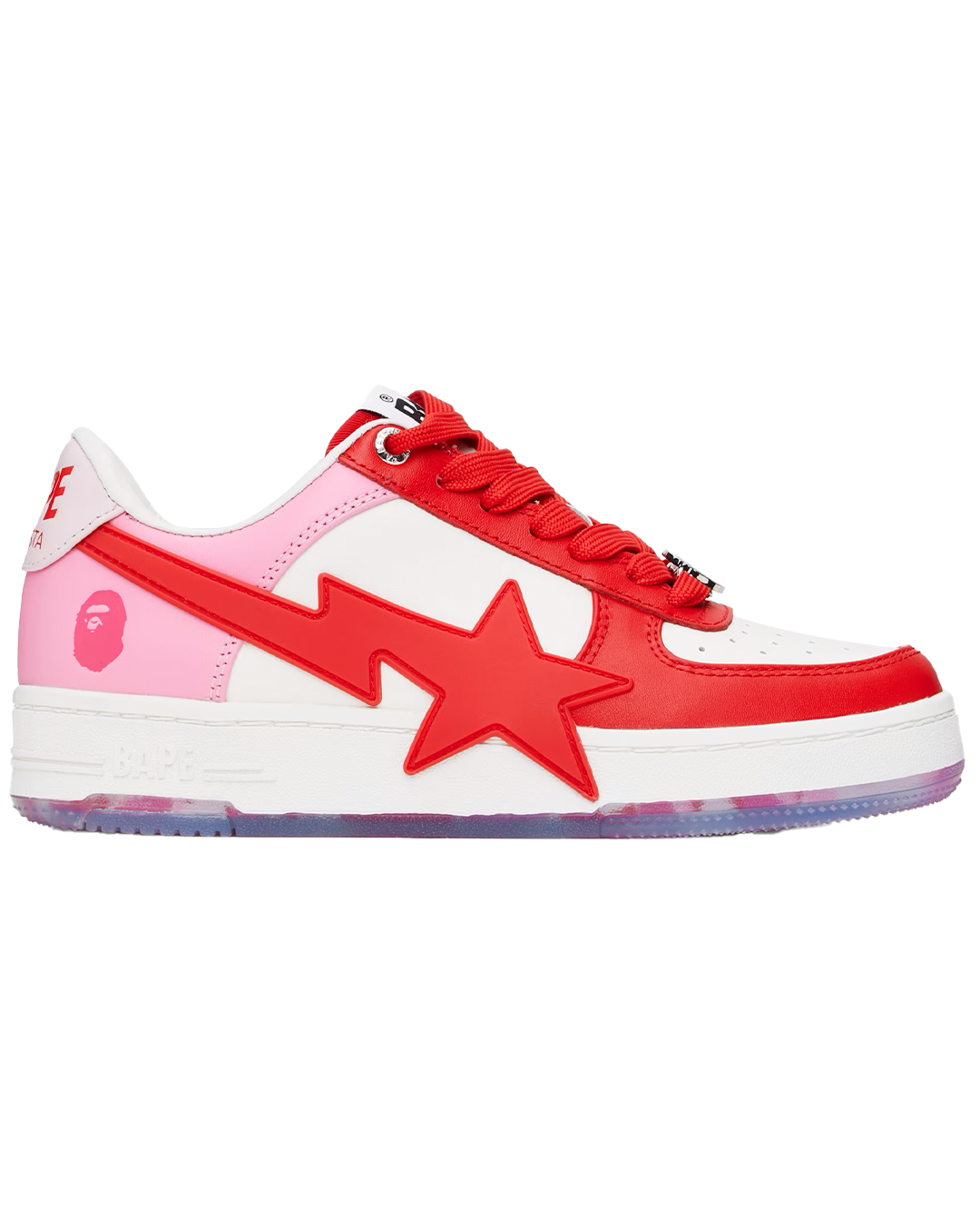 BAPE - Red & Pink BAPE STA OS SS25