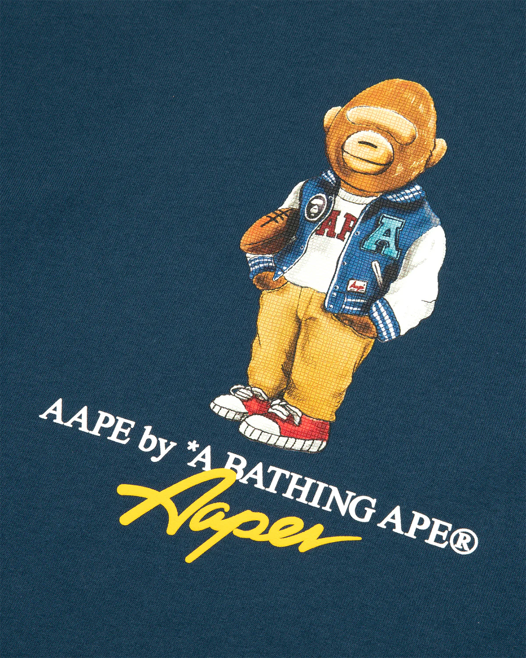 AAPE - Navy Long Sleeve T-shirt
