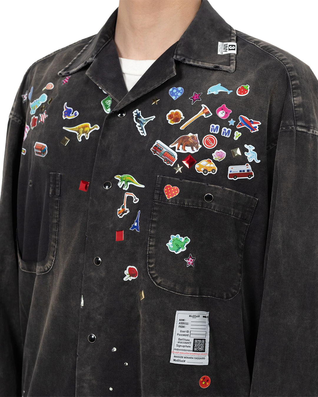 Maison MIHARA - Sticker Printed Shirt