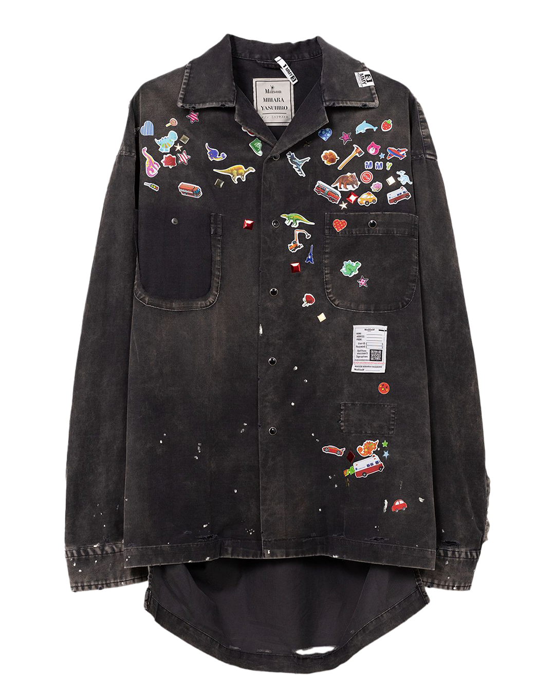 Maison MIHARA - Sticker Printed Shirt