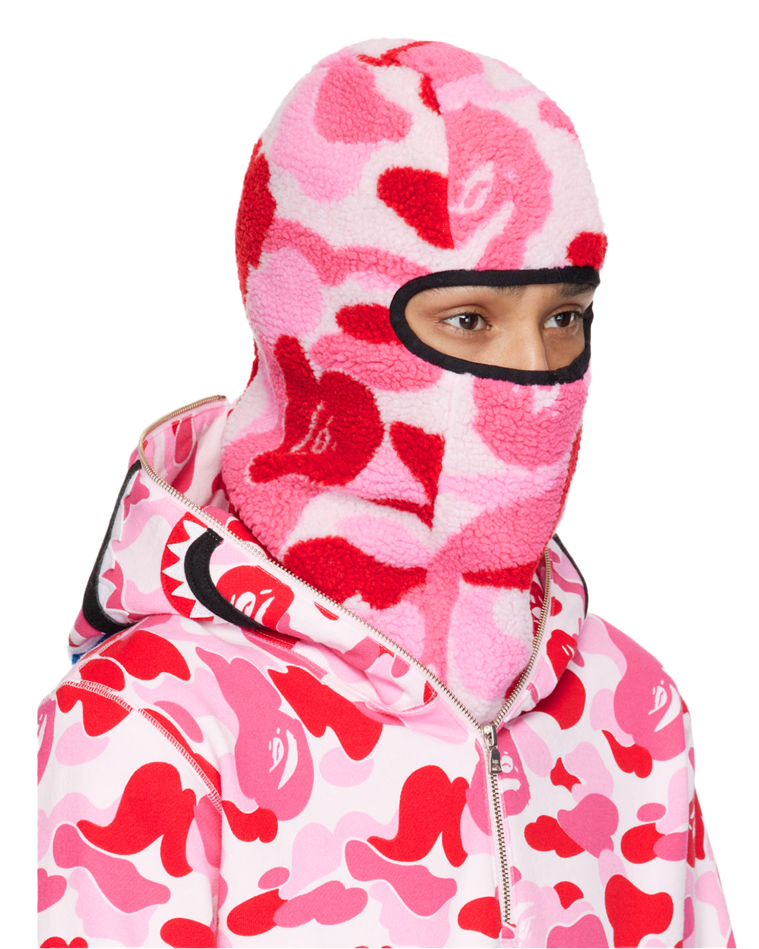BAPE - Pink ABC Camo Balaclava
