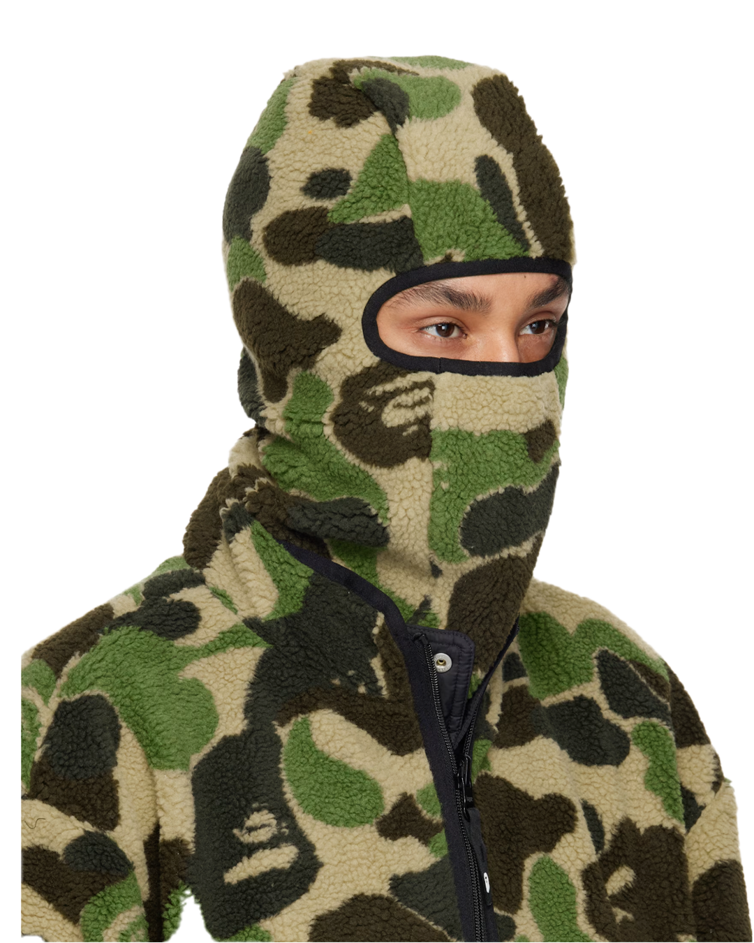 BAPE - Green ABC CAMO Balaclava