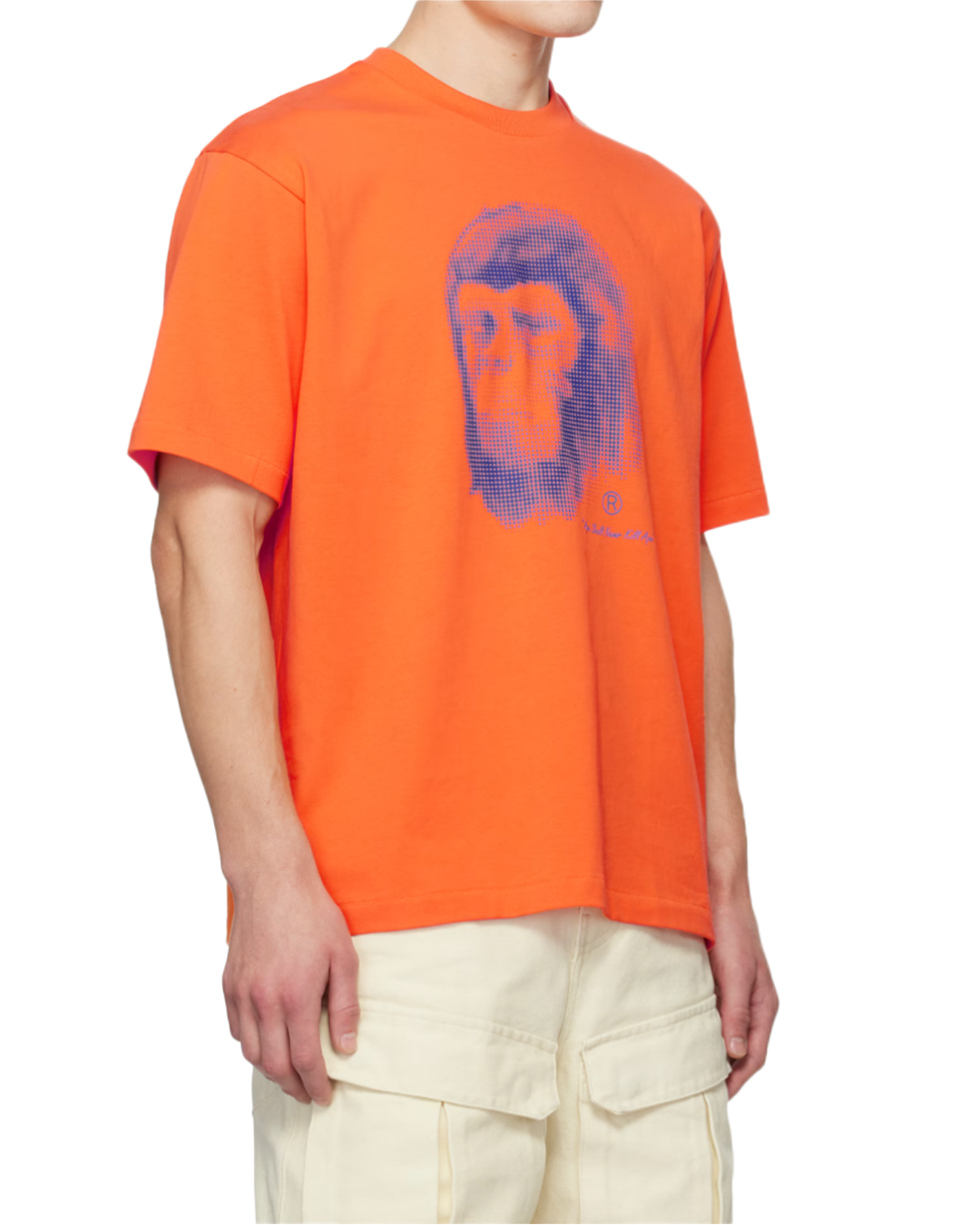 BAPE - Orange Comic Ape Head T-shirt