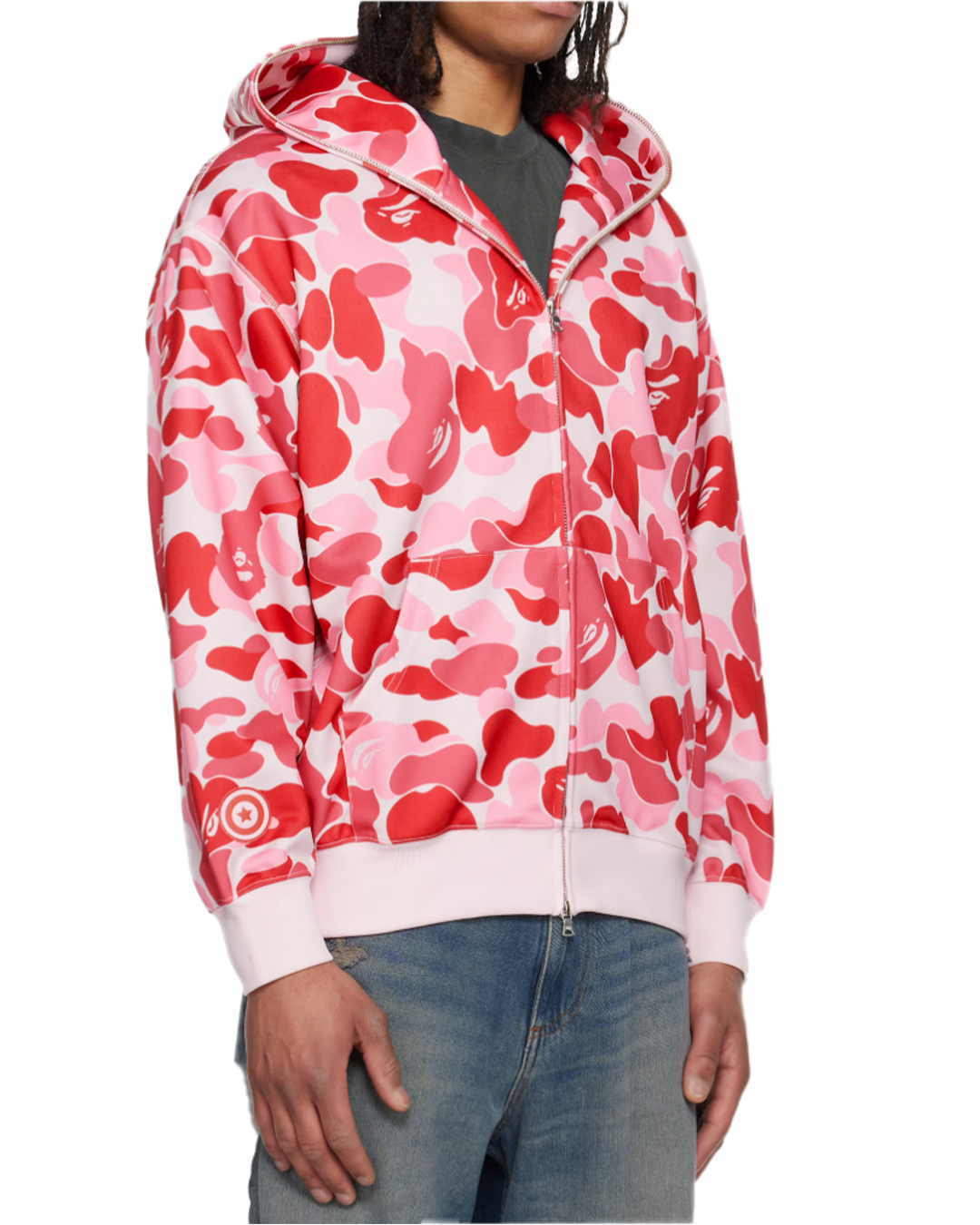 BAPE - Pink ABC Camo Shark Full Zip
