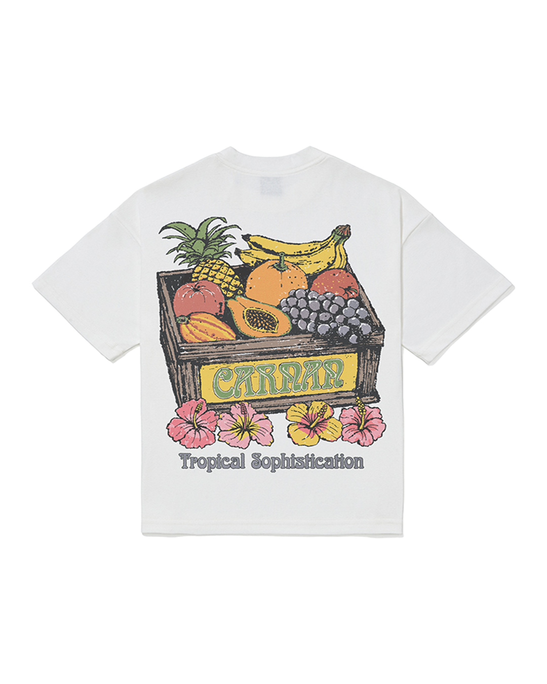CARNAN - CAMISETA BOXY FRUIT OFF WHITE
