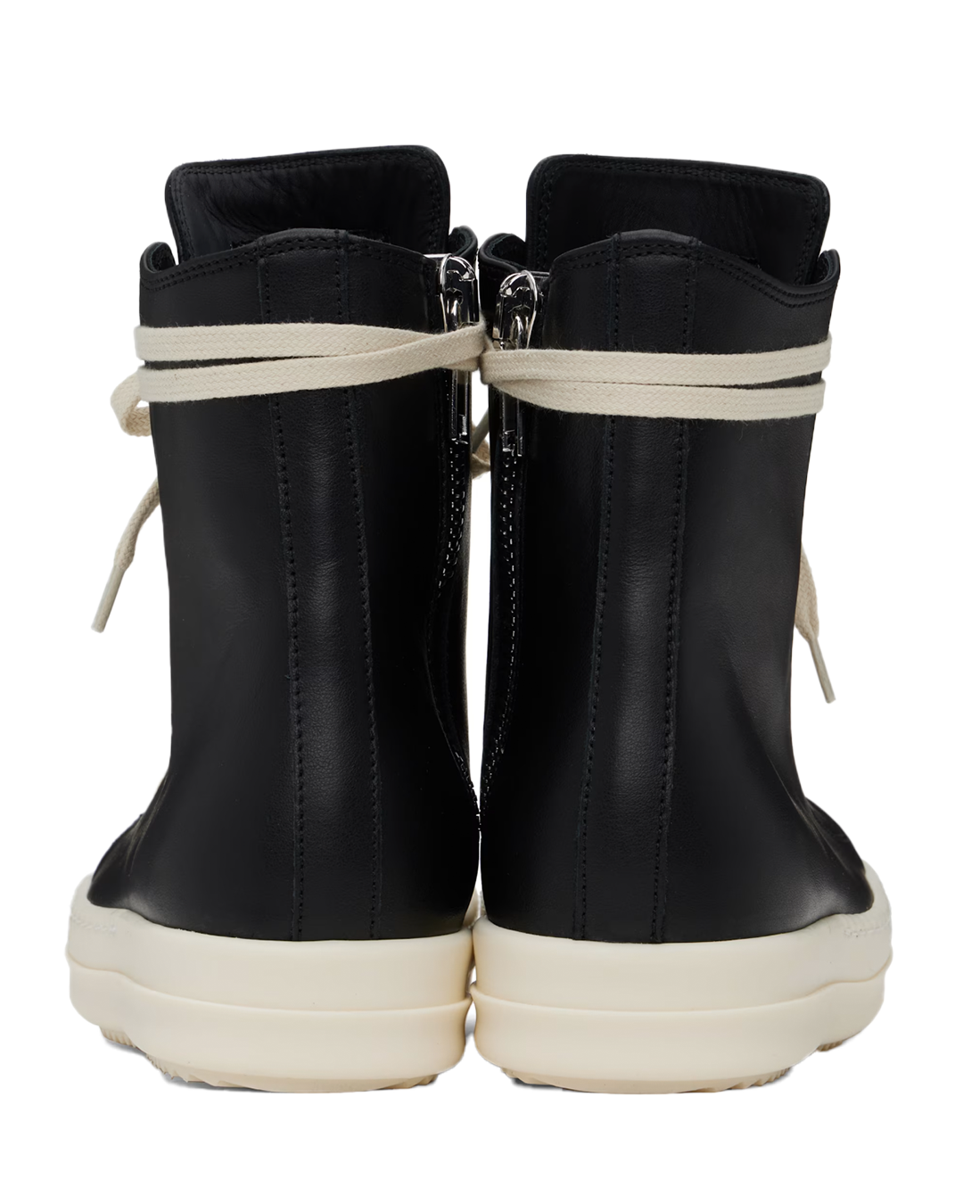 Rick Owens - Calf Leather High-top Sneakers Black SS25