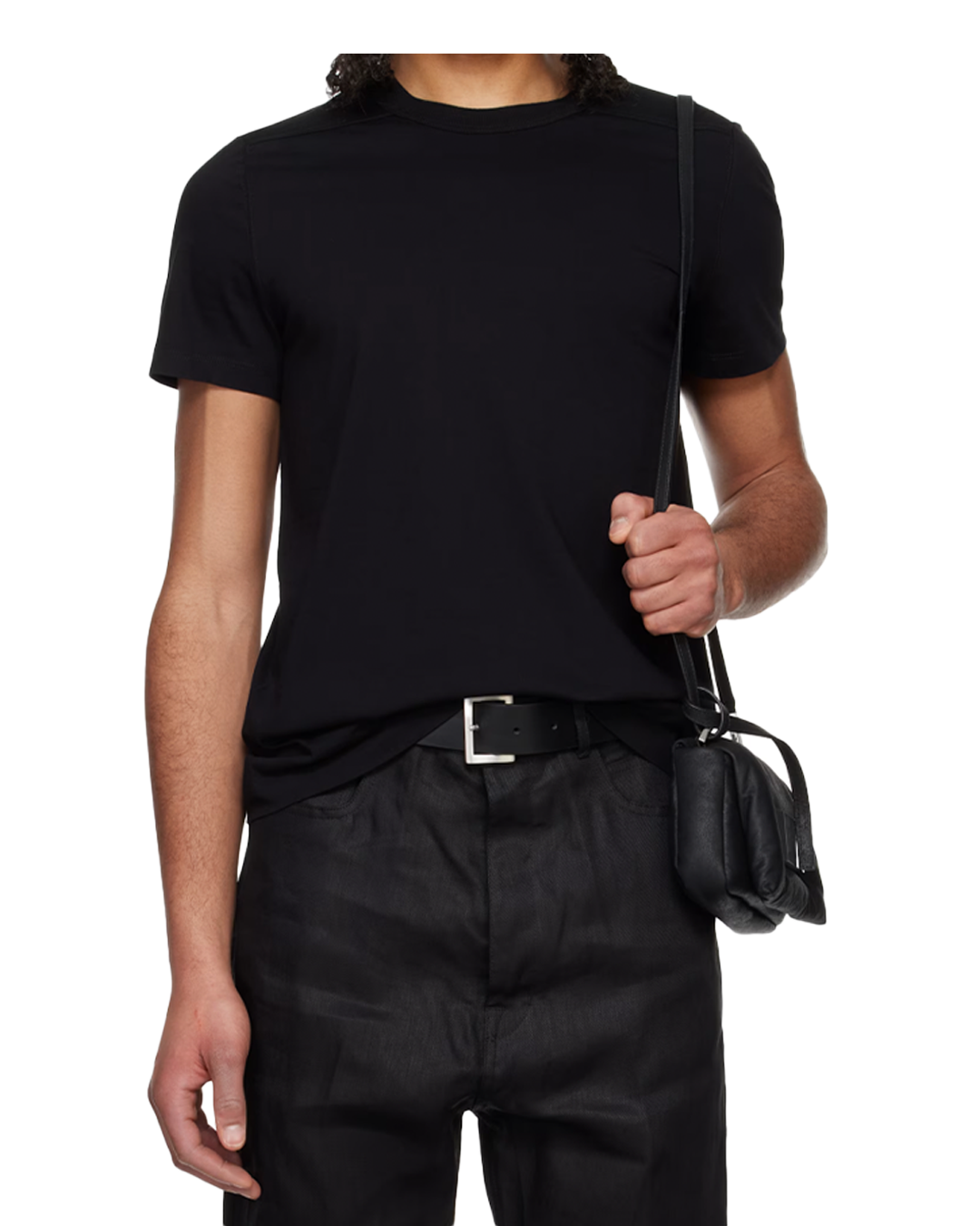 Rick Owens - Short Level T-Shirt Black Hollywood SS25