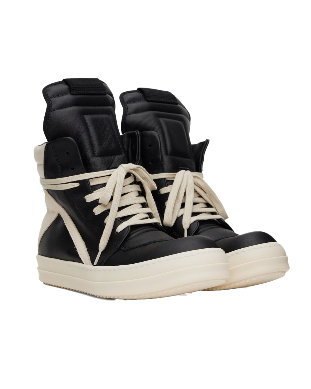 Rick Owens - Geobasket Hollywood Black & Off-White SS25