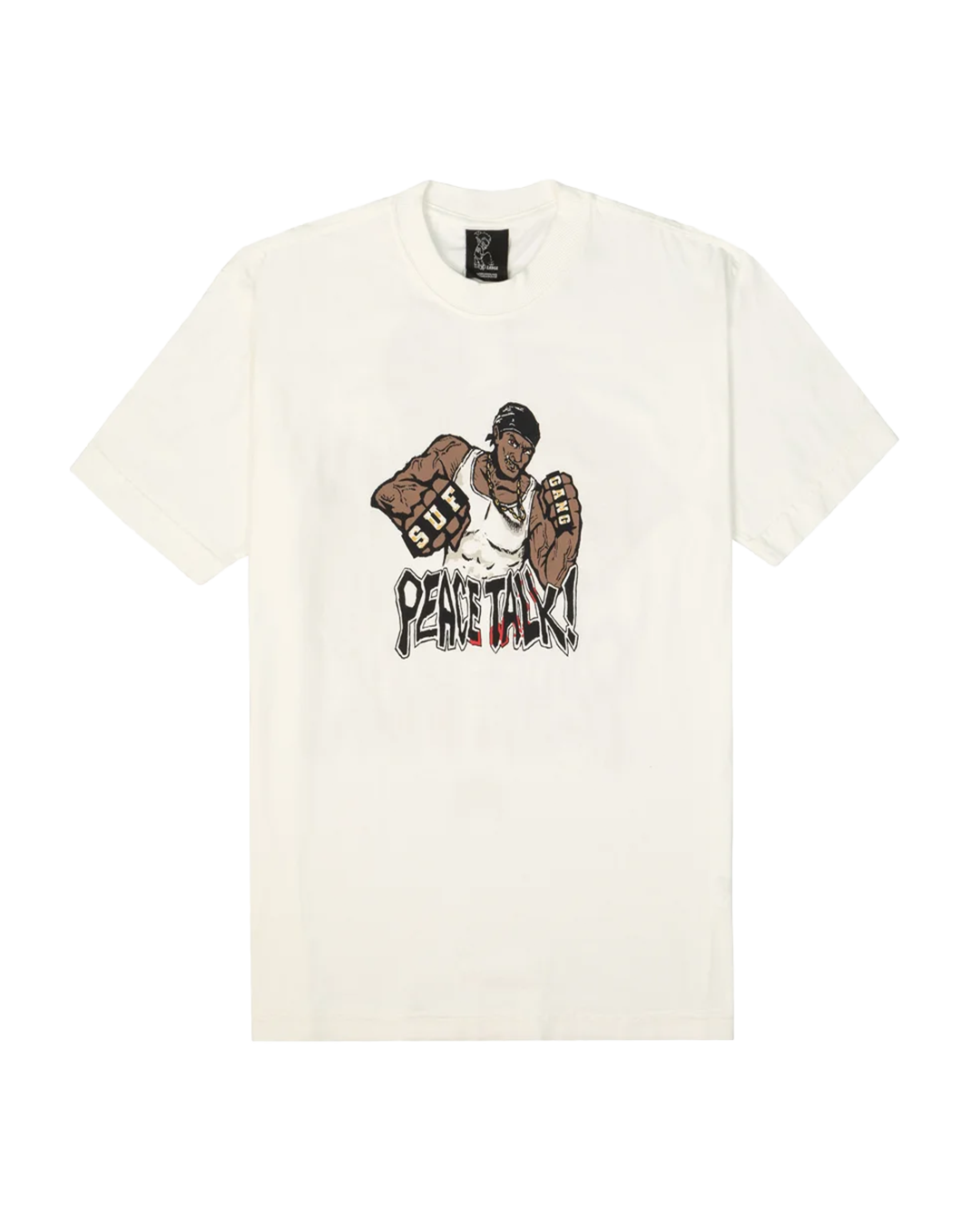 SUFGANG - CAMISETA PEACE TALK OFF WHITE