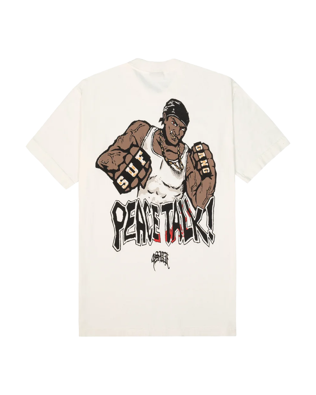 SUFGANG - CAMISETA PEACE TALK OFF WHITE