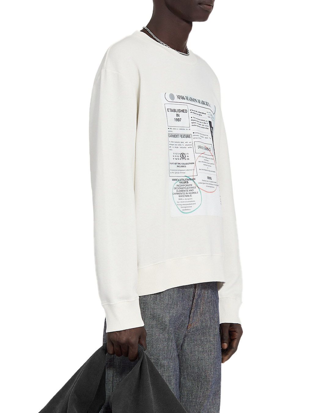 MM6 - Newspaper Print Jersey Sweatshirt