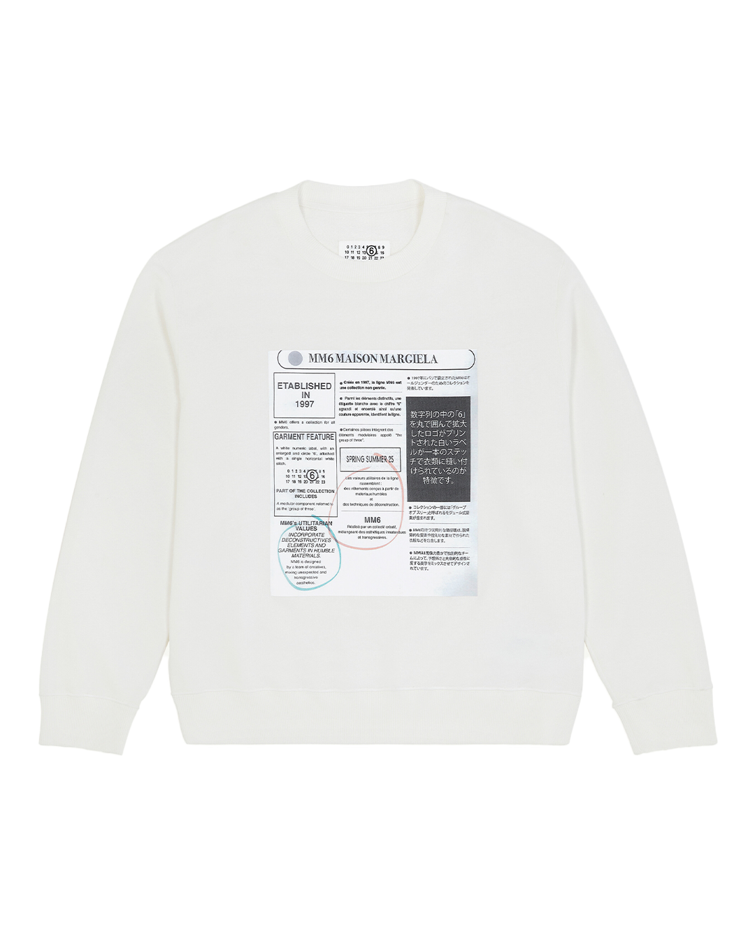 MM6 - Newspaper Print Jersey Sweatshirt
