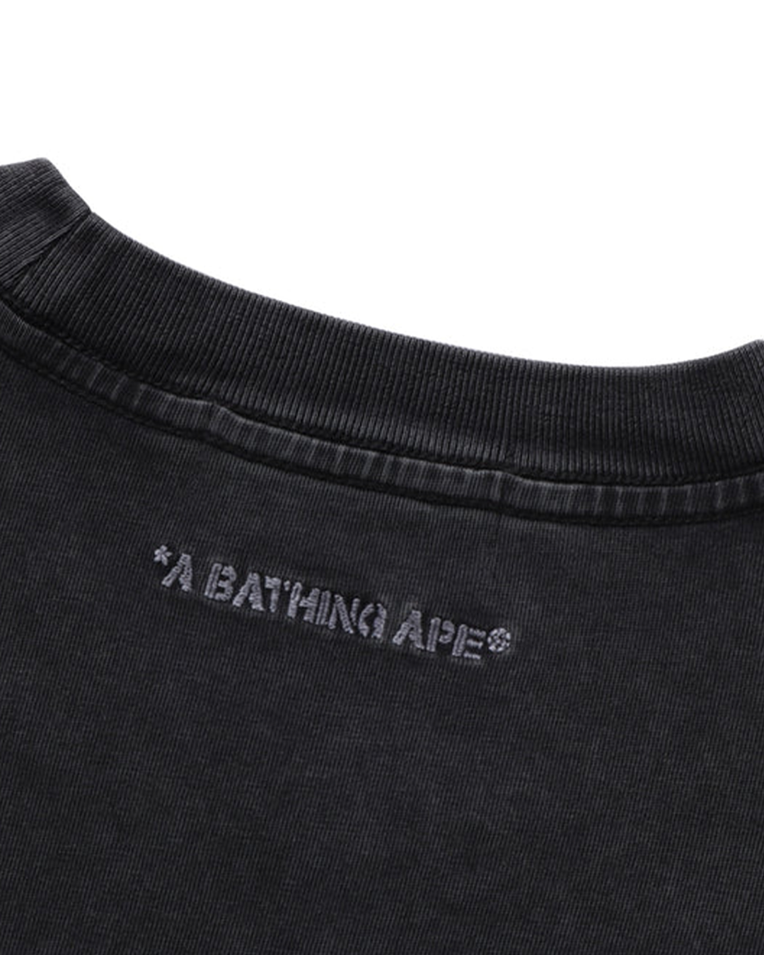 BAPE - Spray Print Garment Dye College T-shirt