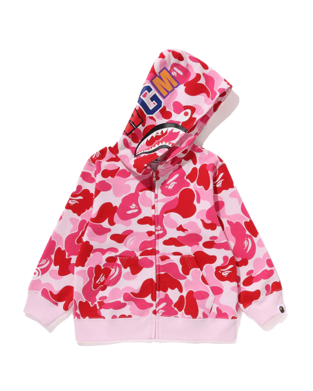 BAPE - Pink ABC Camo Shark Full Zip