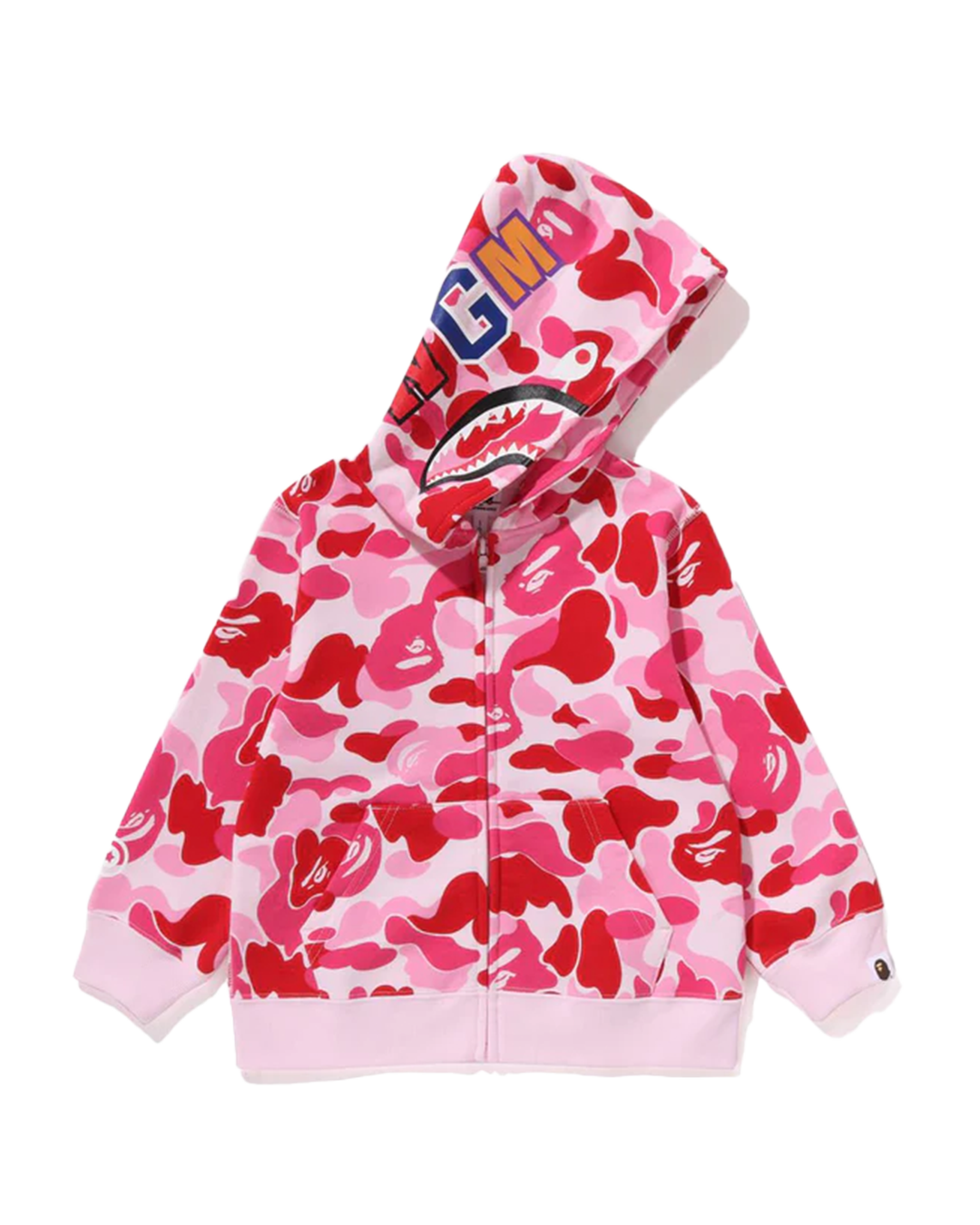 BAPE - Pink ABC Camo Shark Full Zip