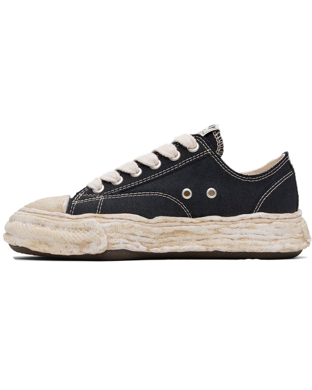 Maison MIHARA - 'Peterson23' OG Sole Garment Dyed Canvas Black