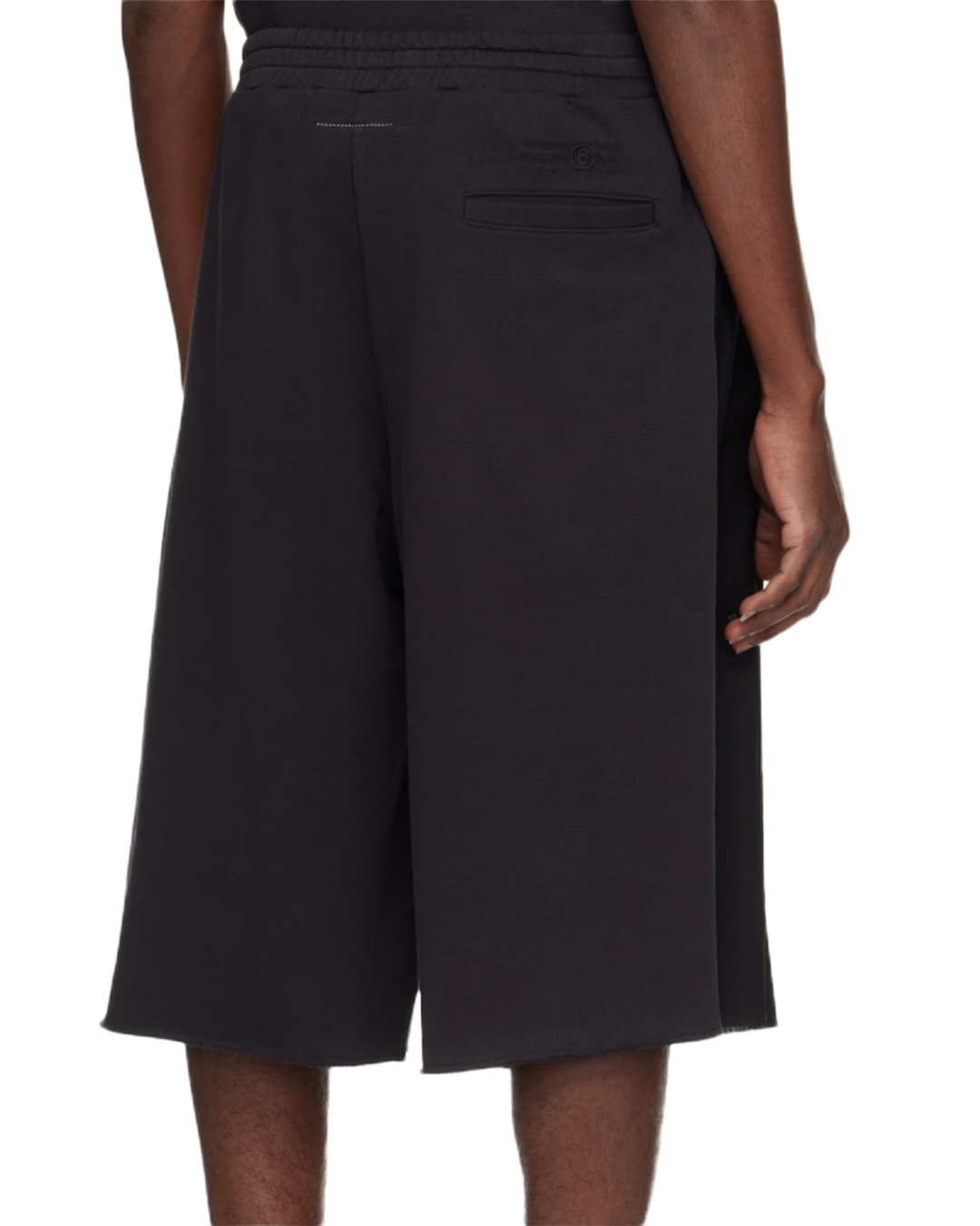MM6 - Black Paneled Shorts