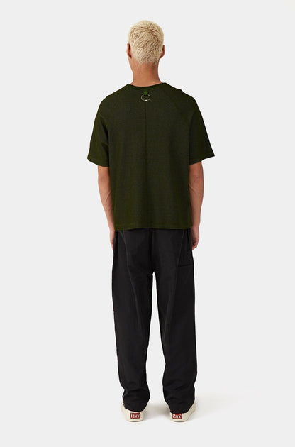 PACE - WAFFLE KNIT GREEN T-SHIRT