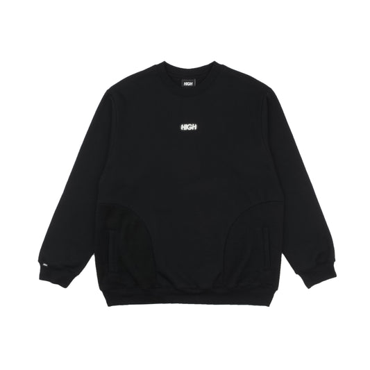 HIGH - CREWNECK FUZZY BLACK