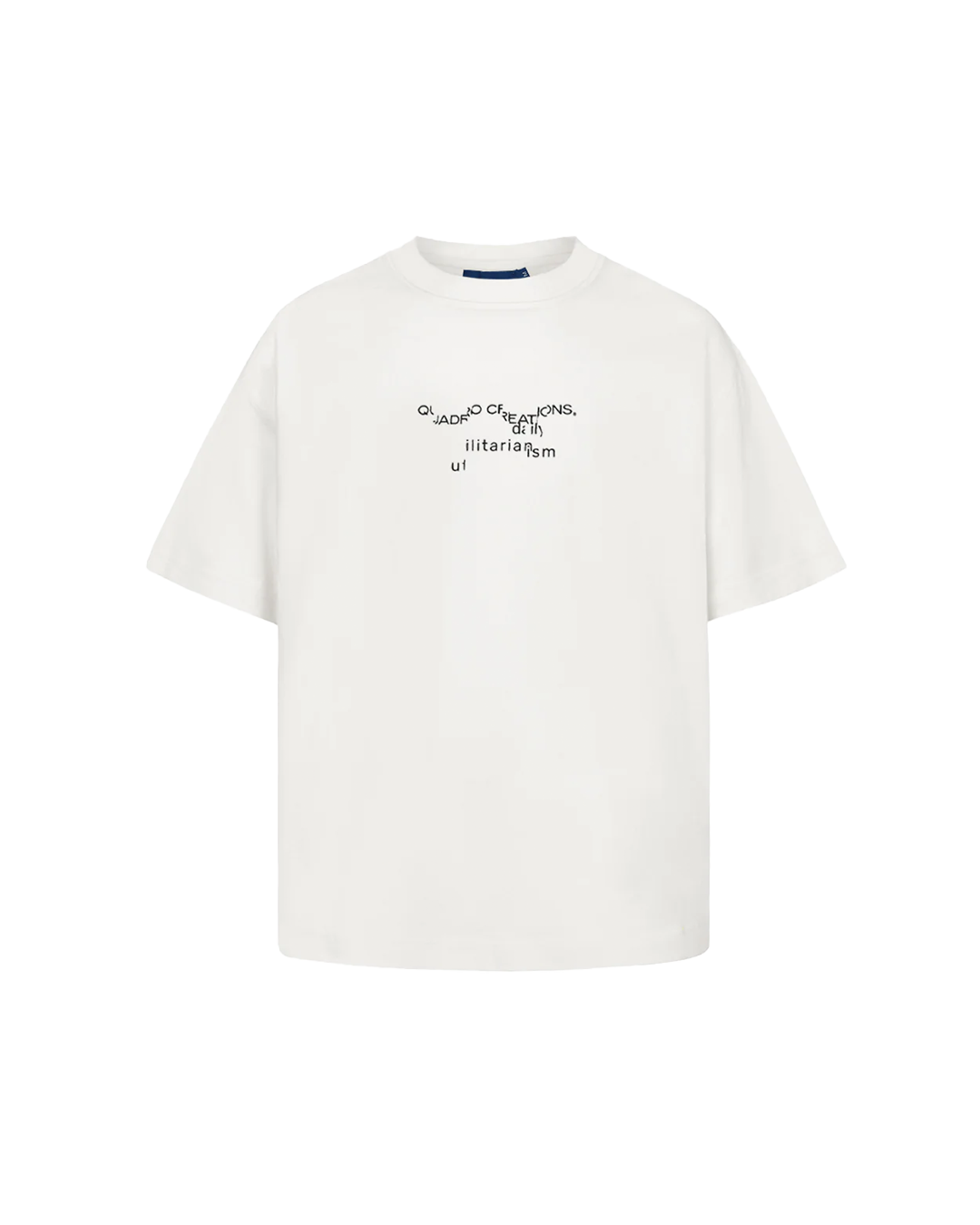QUADRO - CAMISETA QC DESFRAGMENTADO BOXY OFF-WHITE