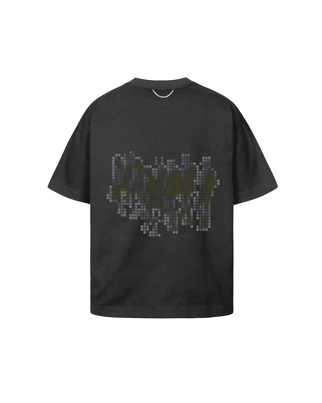 QUADRO - LINE DOTS T-SHIRT GREY