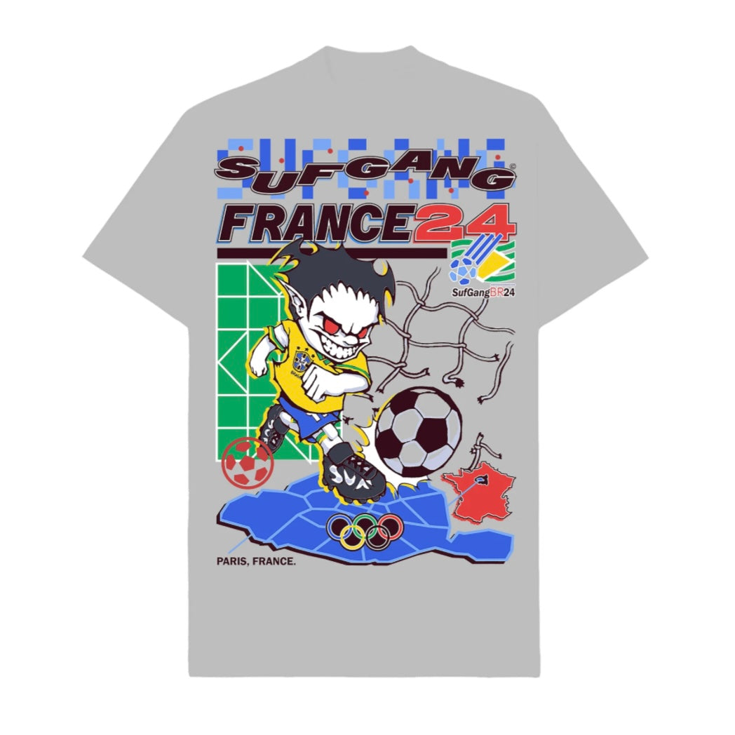 SUFGANG - TEE PARIS FRANCE GRAY