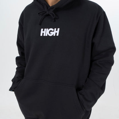 HIGH - HOODIE LOGO BLACK