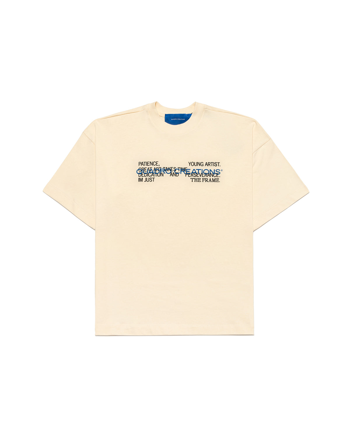 QUADRO - PATIENCE OFF WHITE T-SHIRT ALWAYS BUSY BRAND ABB