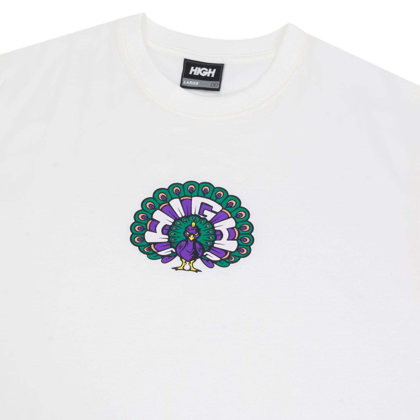 HIGH - TEE PEACOCK WHITE