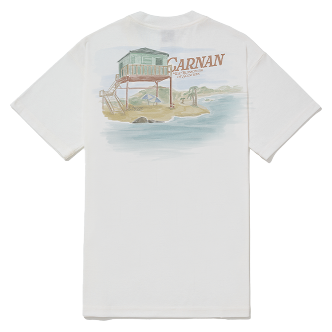 CARNAN - BEACH HOUSE HEAVY T-SHIRT OFF WHITE