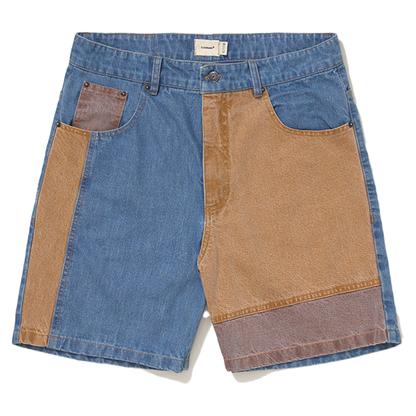 CARNAN - COLOR BLOCK DENIM SHORTS