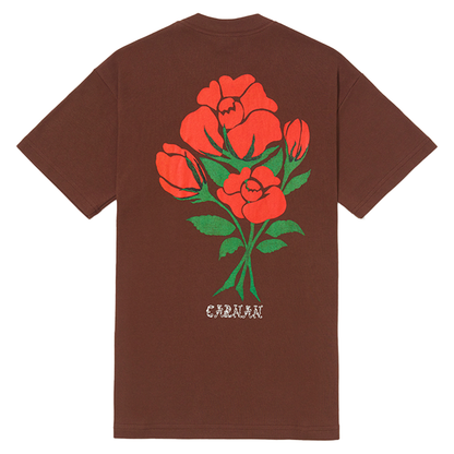 CARNAN - BLOSSOM HEAVY T-SHIRT BROWN