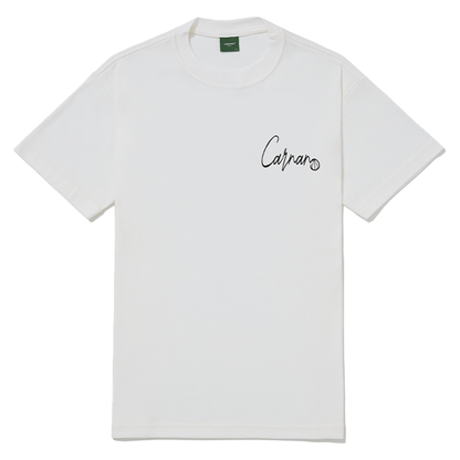 CARNAN - COMBAT BOOTS HEAVY T-SHIRT OFF WHITE