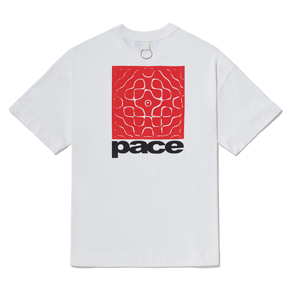 PACE - CHLADNI OVERSIZED TEE OFF WHITE